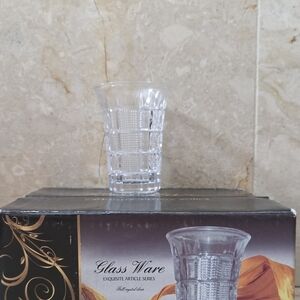 Glass Ware Exquisite Article Series Clear Tumbler shot glass Glass Set of 6, 3"